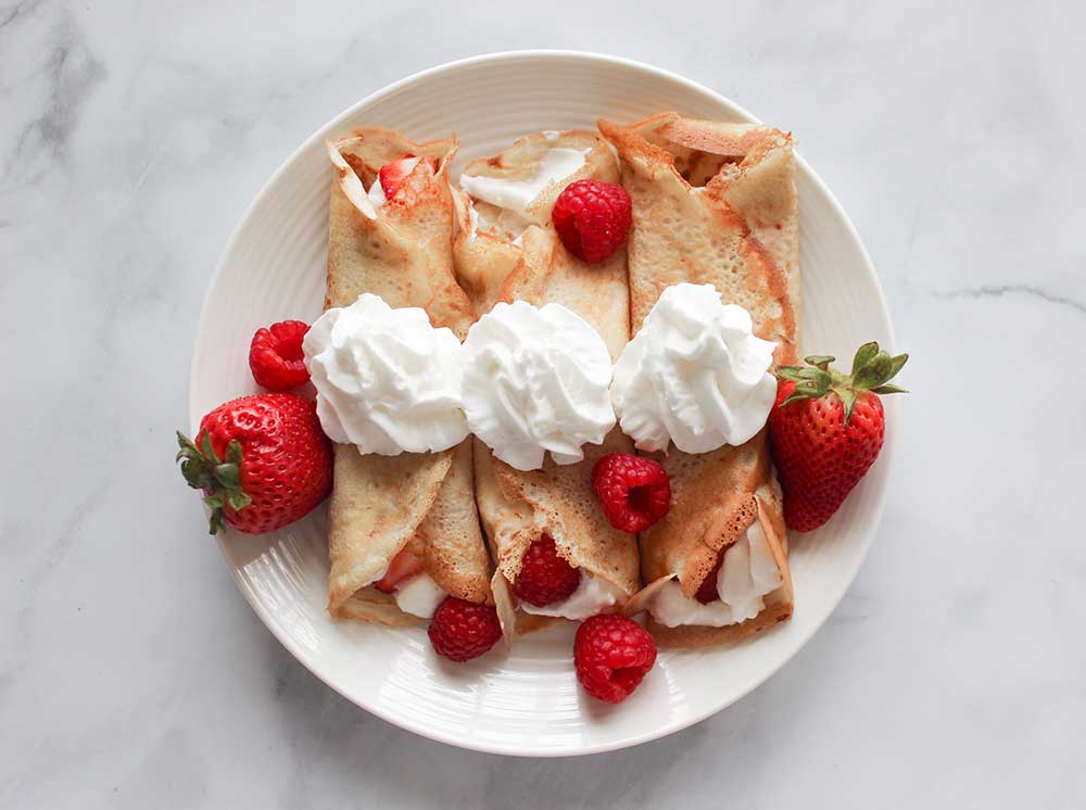 Strawberry Dessert Crapes