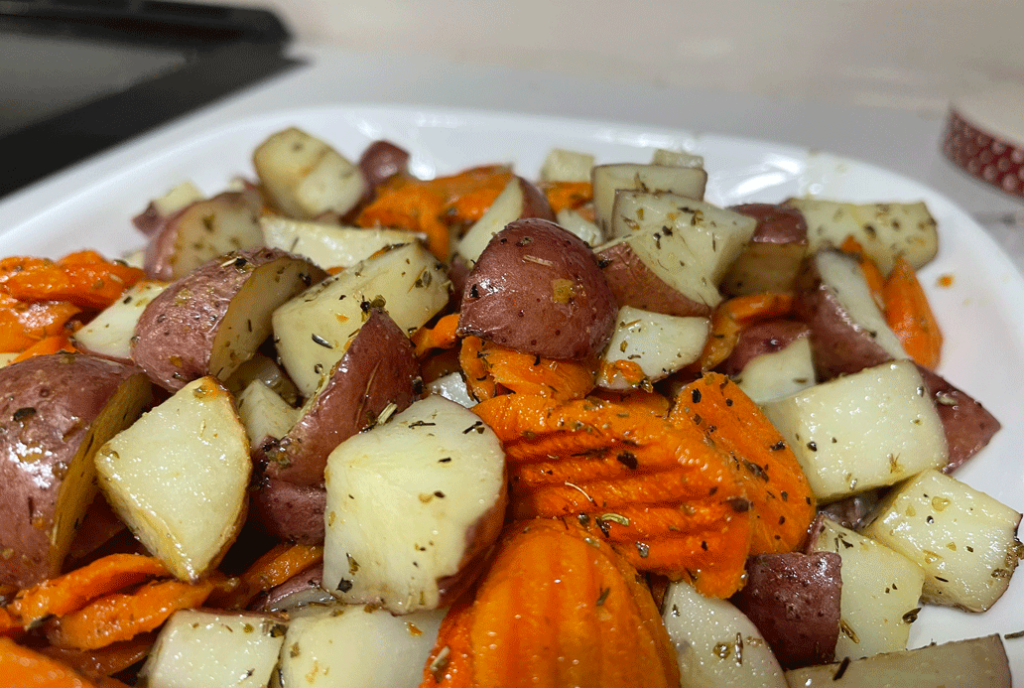 Roasted Potatoes and Carrots